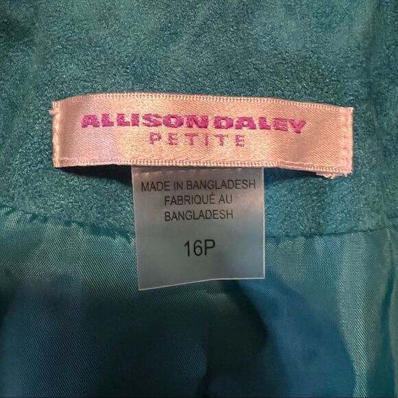 Allison Daley zip up blue blazer coat. Size 16P - Picture 3 of 10